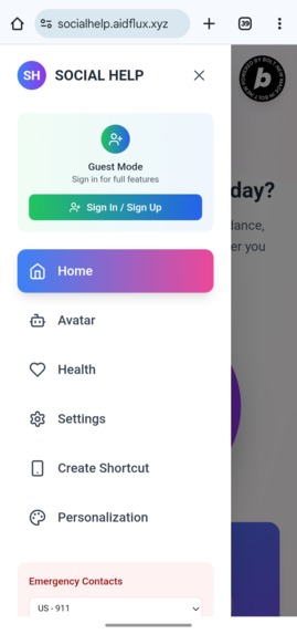 Social Help – screenshot 2