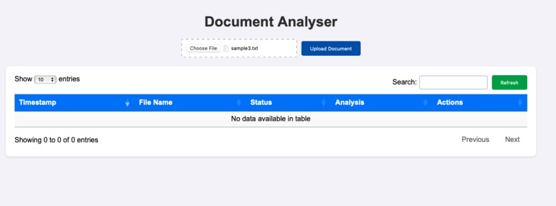 Smart Document Analysing System – screenshot 1