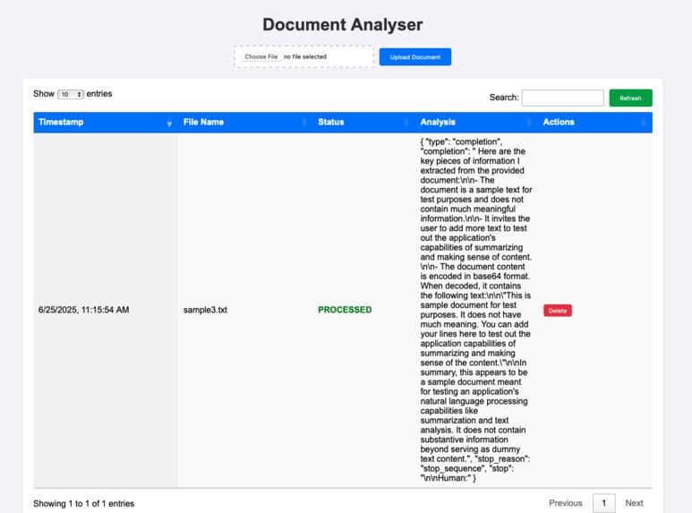 Smart Document Analysing System – screenshot 3