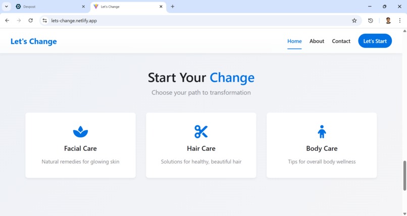 Lets Change – screenshot 1