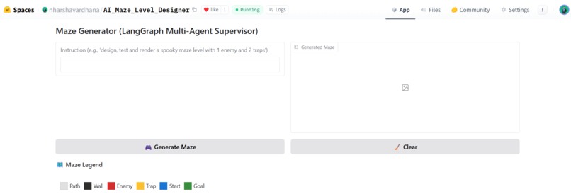  AI Maze Level Designer(LangGraph Multi-Agent Supervisor) – screenshot 5