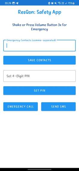 ResQon -  Your safety shortcut – screenshot 2