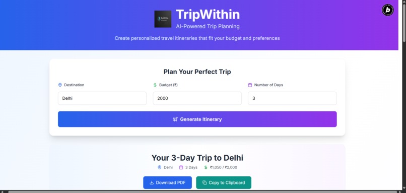 TripWithin – screenshot 6