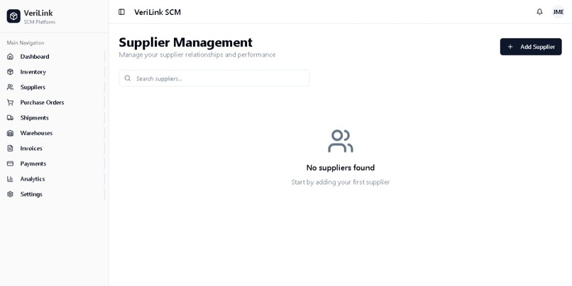 VeriLink SCM - Enterprise Supply Chain Management Platform – screenshot 4