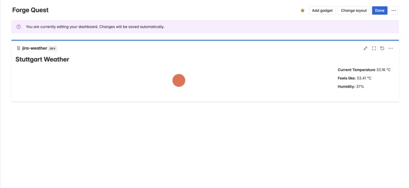 Sai's Jira Weather – screenshot 2
