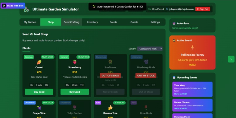 Ultimate Garden Simulator (v1) – screenshot 3