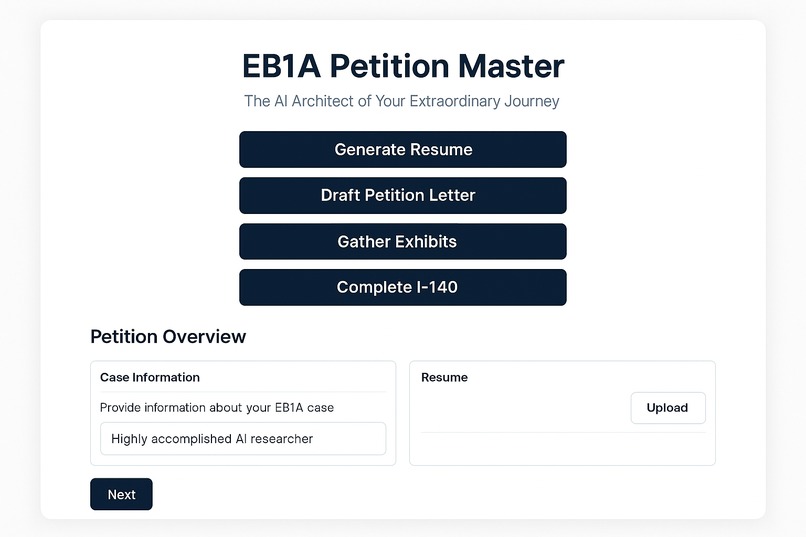 EB1A Petition Master – screenshot 1