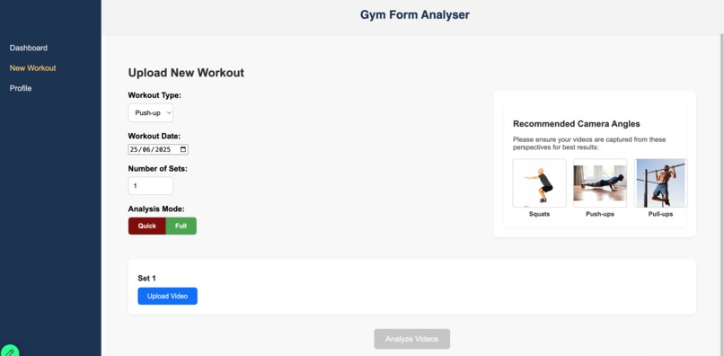 SC2002 - Gym form analyser – screenshot 1