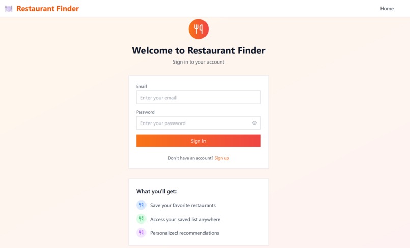 BobTheBuilders - Restaurant Finder – screenshot 1