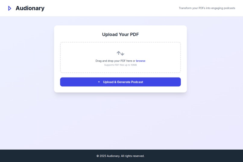 Audionary – screenshot 2