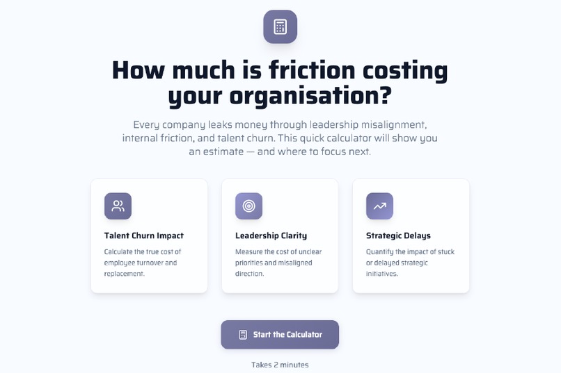 Organizational Friction Calculator – screenshot 1