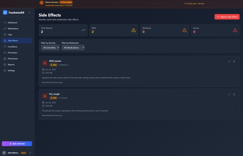 TrackwiseRX – screenshot 4