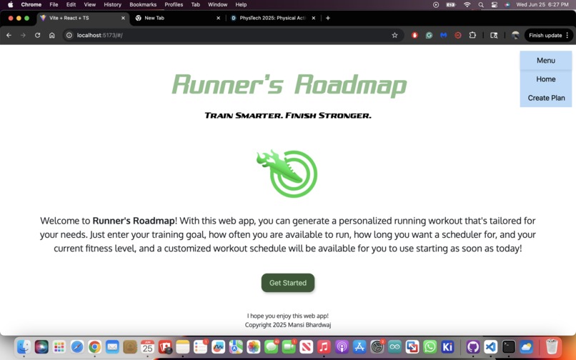 Runner's Roadmap – screenshot 1
