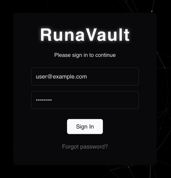 RunaVault – screenshot 2