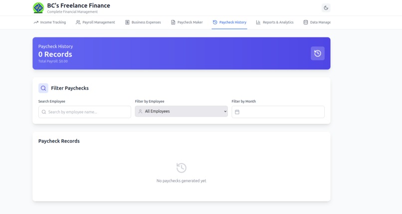 BC's FreeLance Finance – screenshot 4