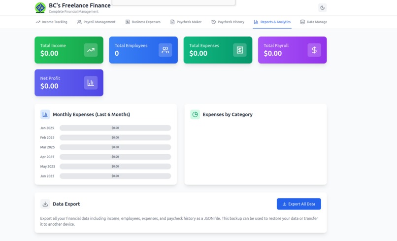 BC's FreeLance Finance – screenshot 5