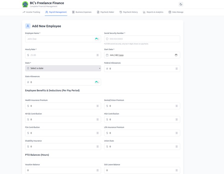 BC's FreeLance Finance – screenshot 6