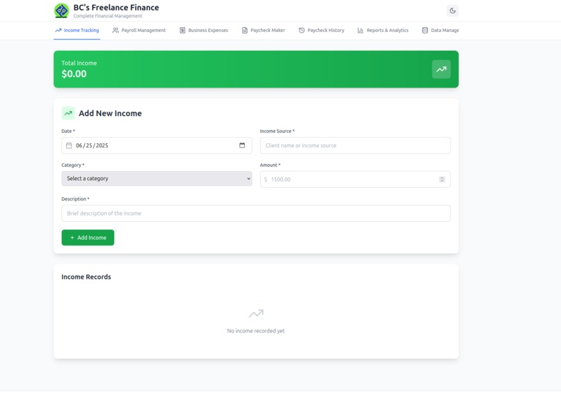BC's FreeLance Finance – screenshot 7