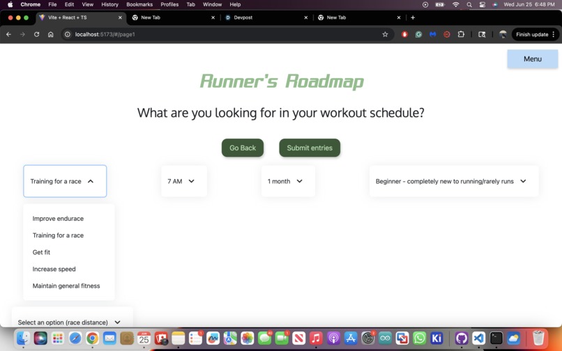 Runner's Roadmap – screenshot 2