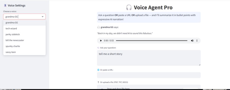 AI talks back – screenshot 2