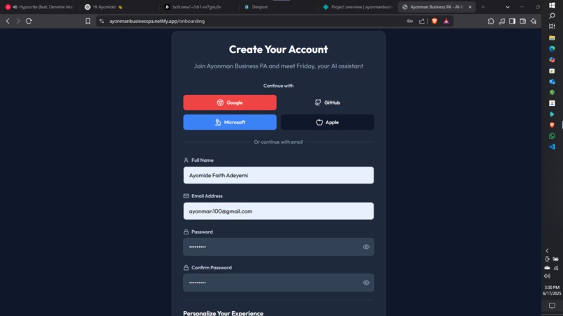 Ayonman Business Personal Assistant – screenshot 3