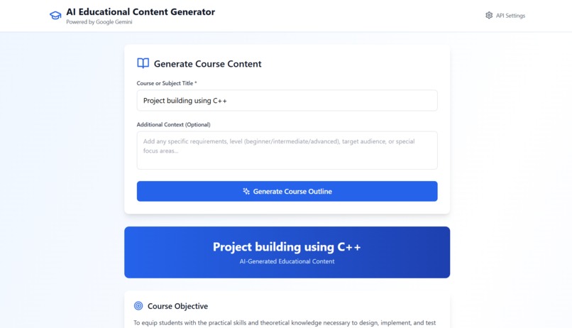 Edu-Content Creator AI  – screenshot 6