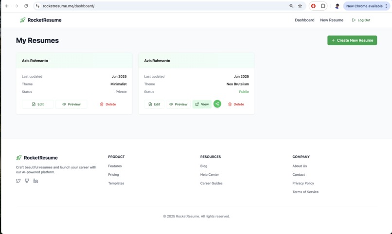 RocketResume.me – screenshot 2