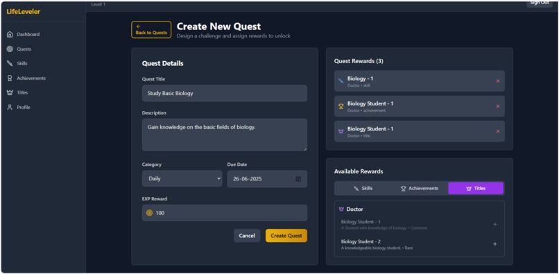 LifeLeveler – screenshot 9