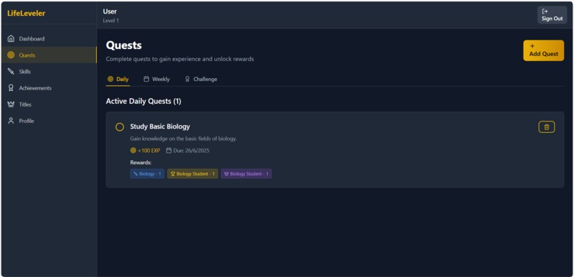 LifeLeveler – screenshot 10