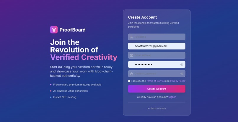 ProofBoard – screenshot 2