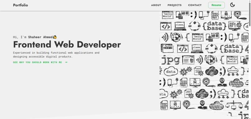 Portfolio Website – screenshot 1