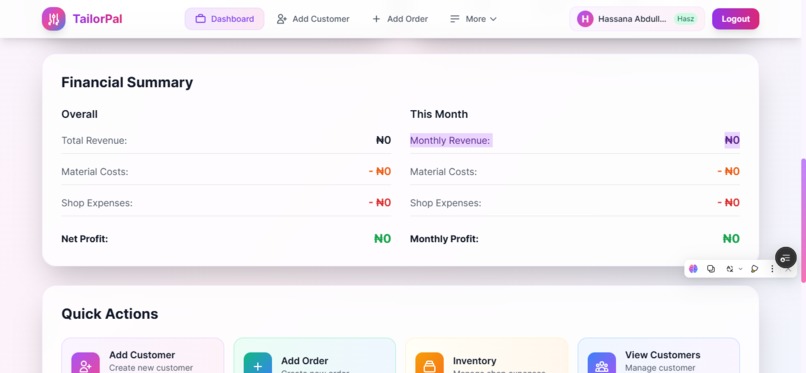 TailorPal – screenshot 5