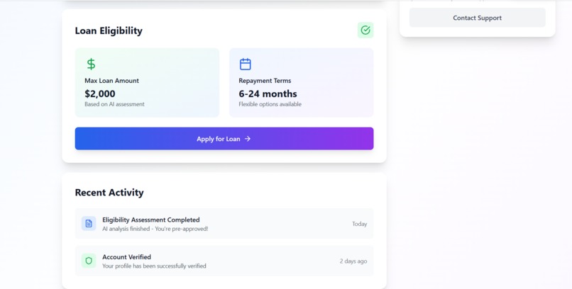 MicroLoan AI – screenshot 3