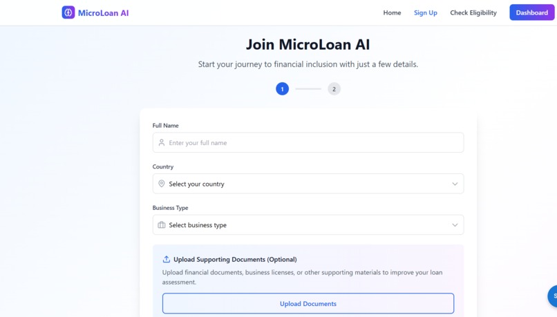 MicroLoan AI – screenshot 4