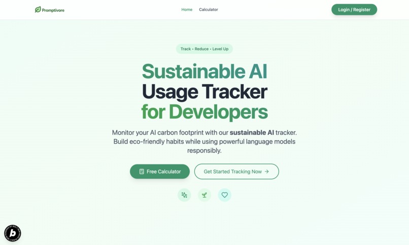 Promptivore - Mindful AI usage, visualised – screenshot 1