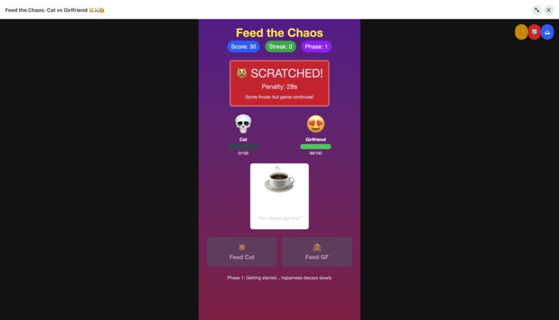 Feed the Chaos: Cat vs Girlfriend – screenshot 2