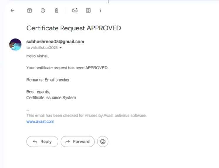 Digital Certificate Issuance System – screenshot 1