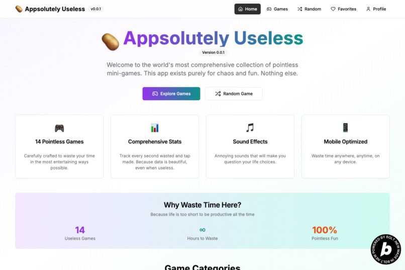 Appsolutely Useless – screenshot 1