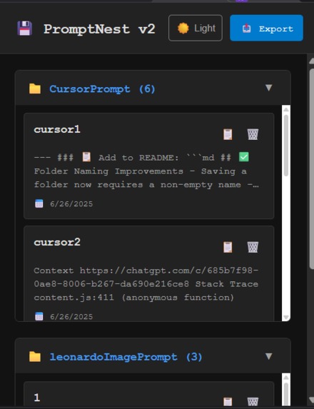  PromptNest v2 – screenshot 4