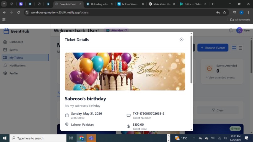 Event Management App – screenshot 5