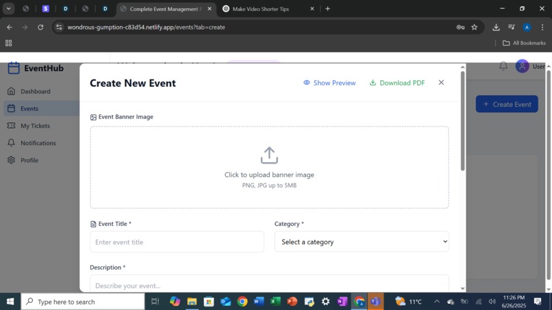 Event Management App – screenshot 12