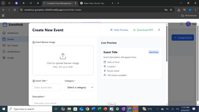 Event Management App – screenshot 13