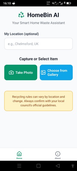 HomeBin AI – screenshot 1