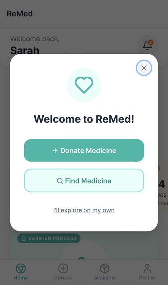 ReMed-Smart Medicine Donation App – screenshot 2