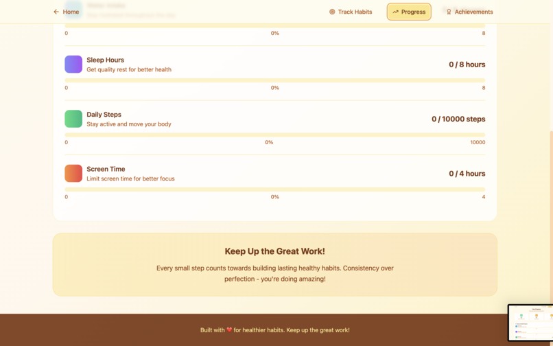 Healthy Habits Tracker  – screenshot 4