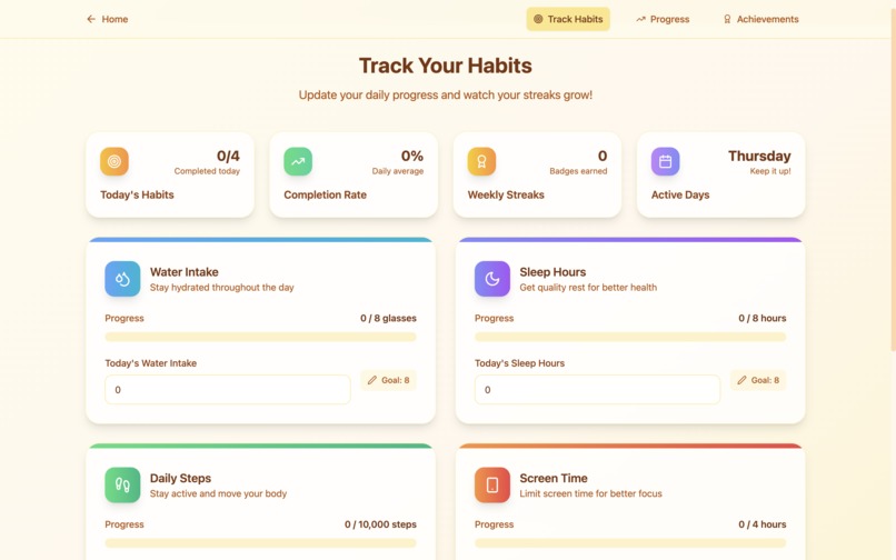 Healthy Habits Tracker  – screenshot 5