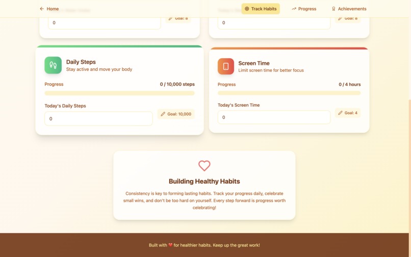 Healthy Habits Tracker  – screenshot 7
