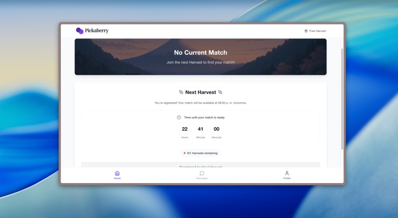 Pickaberry - Meet one person at a time – screenshot 3