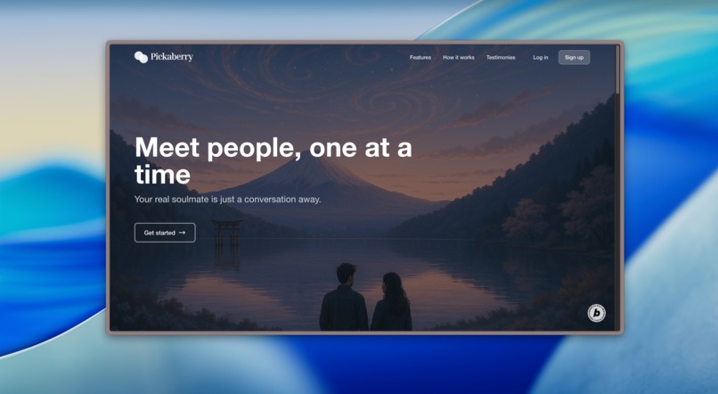 Pickaberry - Meet one person at a time – screenshot 1