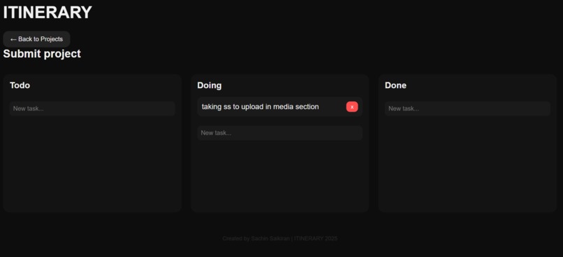 Itinerary - Task management  – screenshot 2
